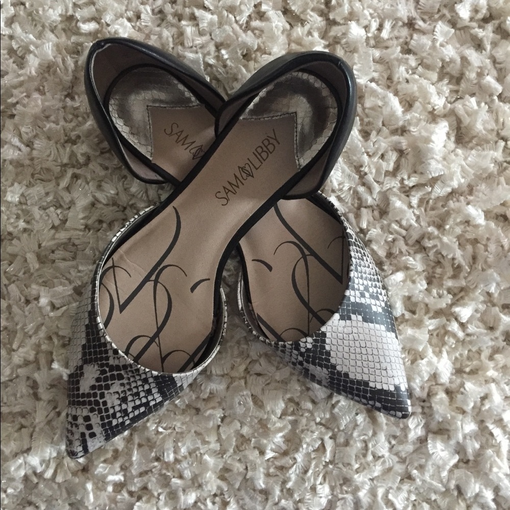 Sam&Libby snake print flats